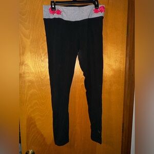 PINK by Victoria Secret Bling rose Skinny leg Yoga Pants- Size Large